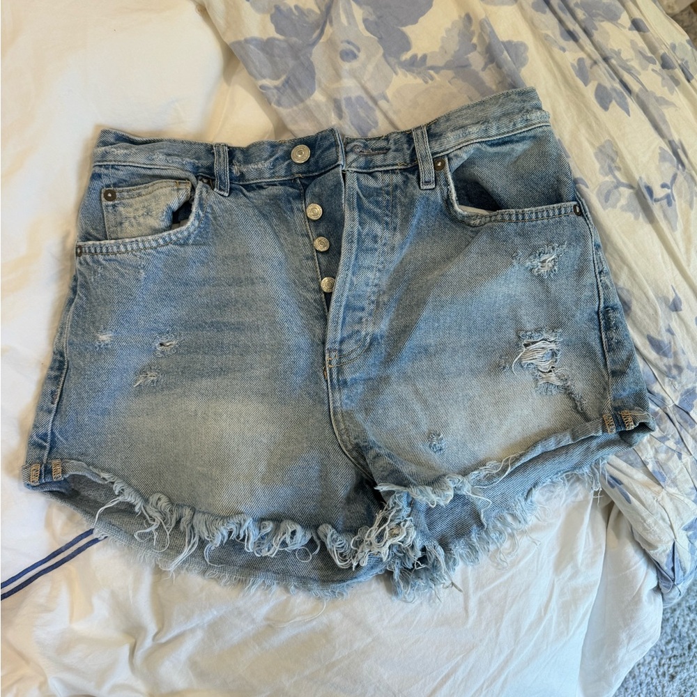 Free People Jean Shorts